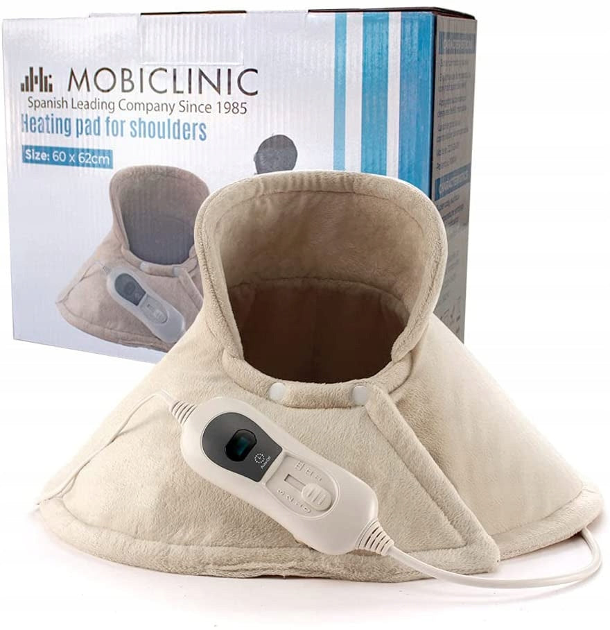 MOBICLINIC HP323 HEATING MAT FOR SHOULDERS NECK 3 LEVELS 60 x 62cm BEIGE