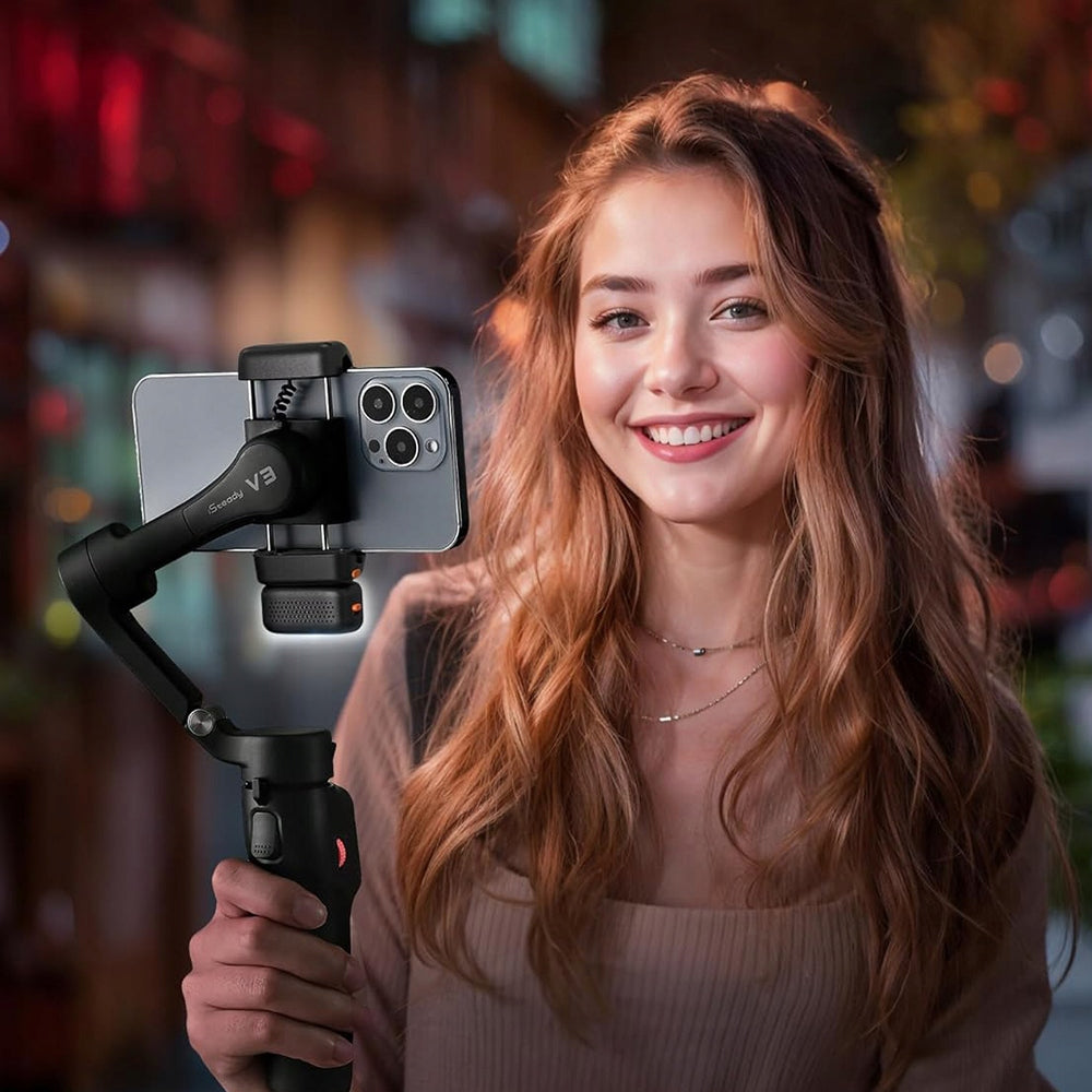 MOBILE GIMBAL STABILIZER FOR HANDHELD PHOTOS BLUETOOTH SELFIE STICK Model L7Cpro Plus