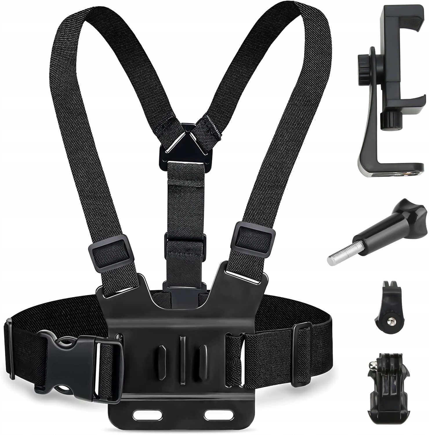 MOBILE PHONE CHEST STRAP HOLDER Manufacturer code Uchwyt na Klatkę szelki do telefonu 1/4 cala