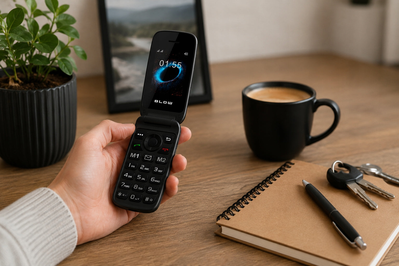 MOBILE PHONE FOR SENIOR DUAL SIM KEYBOARD WITH FLAP SIMPLE BLUETOOTH Charger included yes