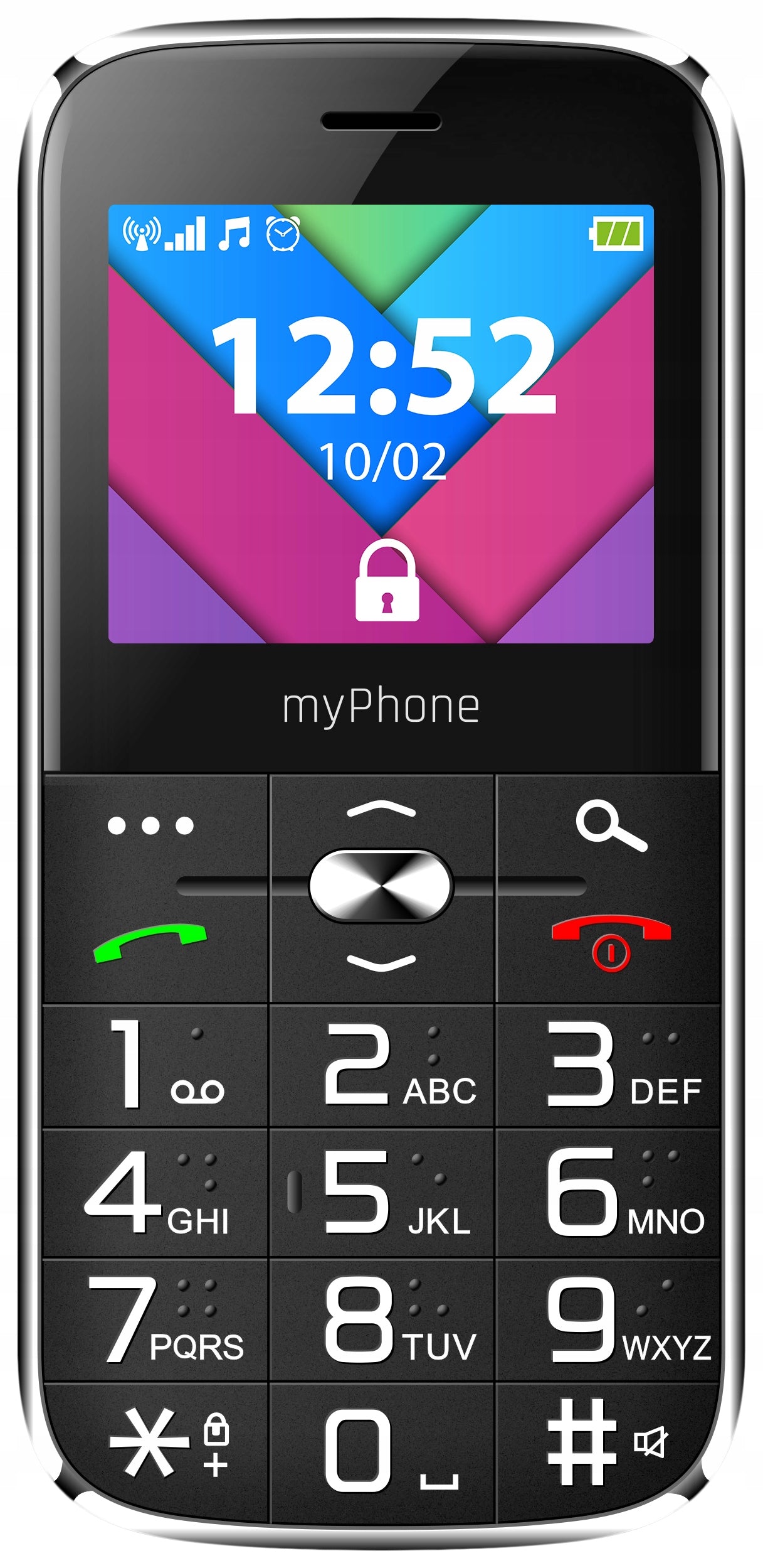 MOBILE PHONE MYPHONE HALO C FOR SENIOR SIMPLE WITH KEYBOARD LOUD Charger included no