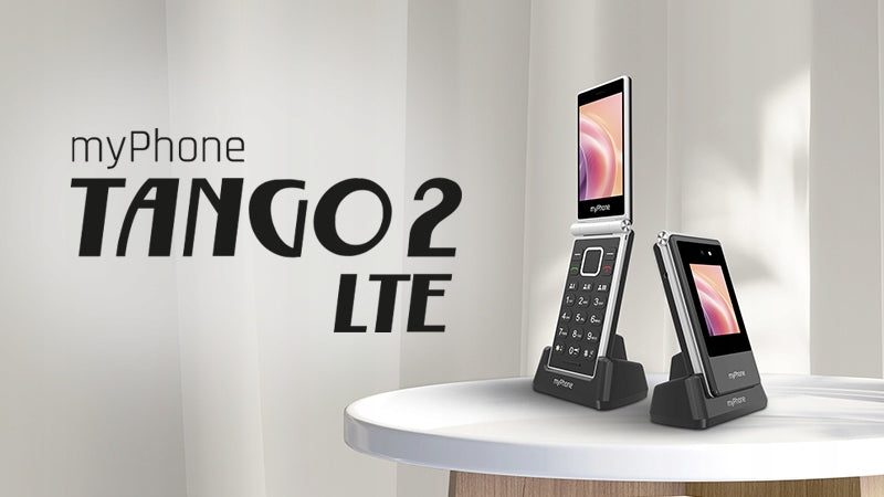 MOBILE PHONE MYPHONE TANGO 2 LTE 128MB/48MB 4G WITH FLAP FOR SENIOR Headphones included no