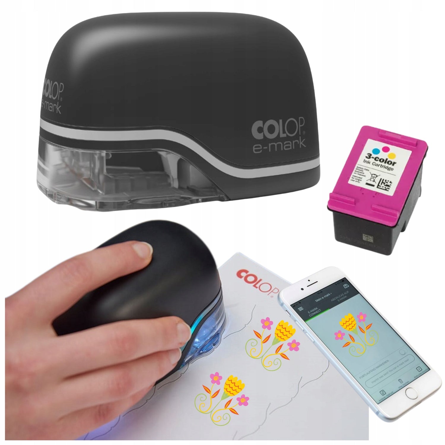 MOBILE PRINTER COLOP E-Mark Plus COLOR Application PL + case ruler FREEBIE
