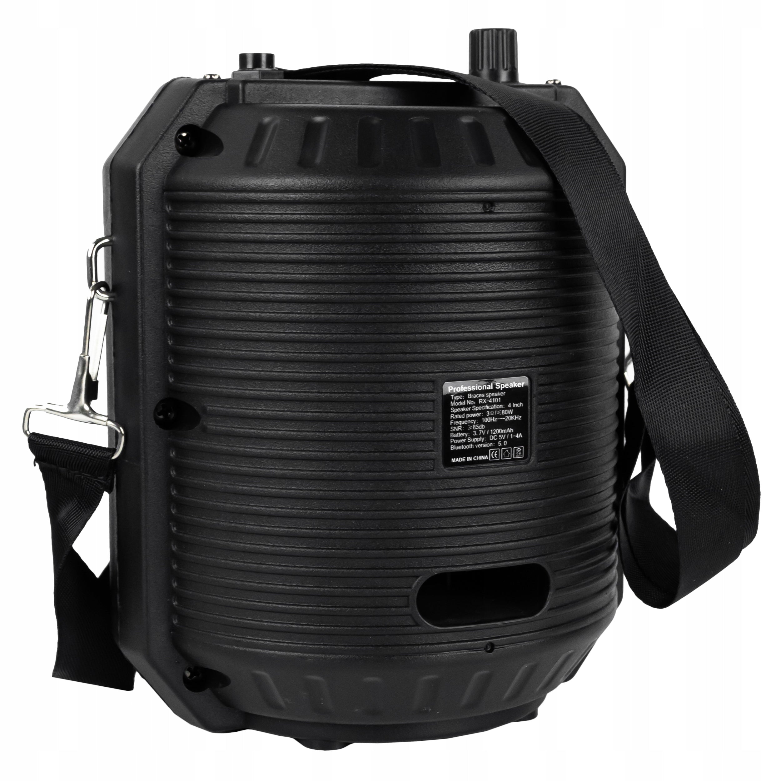 MOBILE SPEAKER WIRELESS BLUETOOTH RADIO PLAYER WITH STRAP ON FRAME Color black