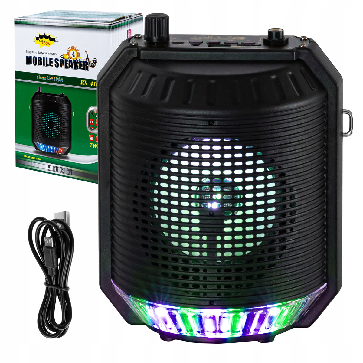MOBILE SPEAKER WIRELESS BLUETOOTH RADIO PLAYER WITH STRAP ON FRAME