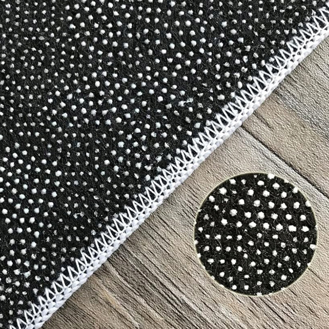 MODERN CARPET MARBLE FOR LIVING ROOM BEDROOM SOFT NON-SLIP 160x230 CM Color black