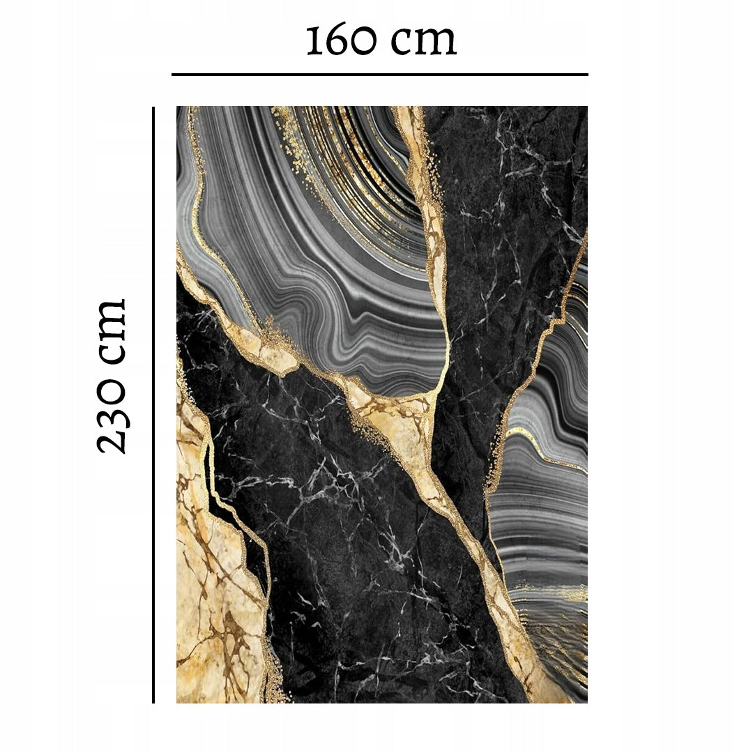 MODERN CARPET MARBLE FOR LIVING ROOM BEDROOM SOFT NON-SLIP 160x230 CM Packaging status original