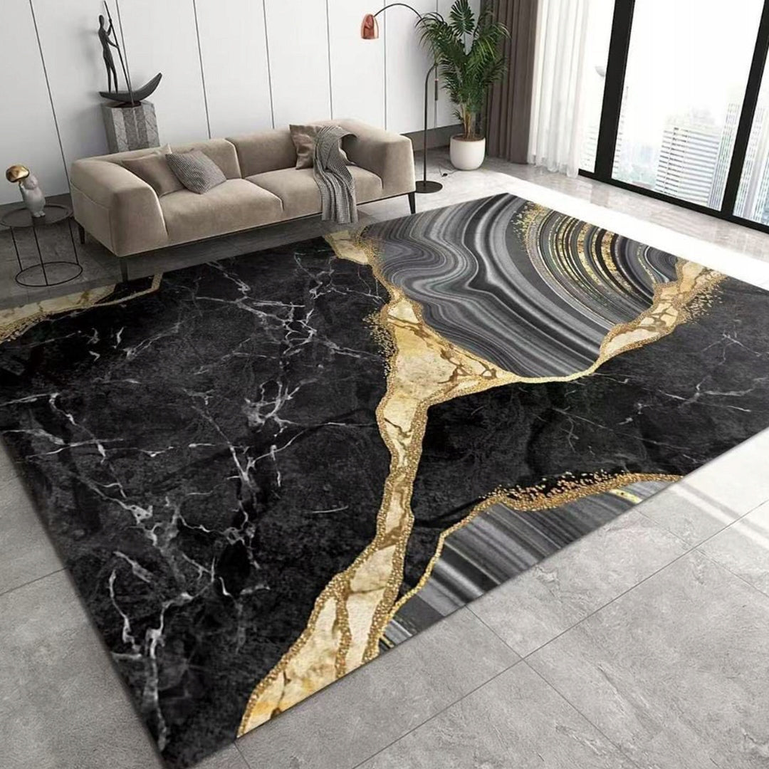 MODERN CARPET MARBLE FOR LIVING ROOM BEDROOM SOFT NON-SLIP 160x230 CM Product width 160 cm