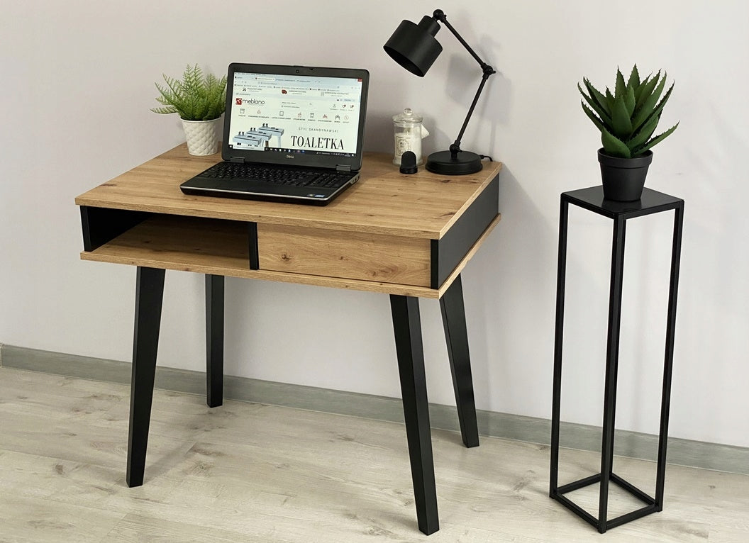 MODERN DESK RUMBA II LOFT OAK ARTISAN BLACK EAN (GTIN) 5906288590972