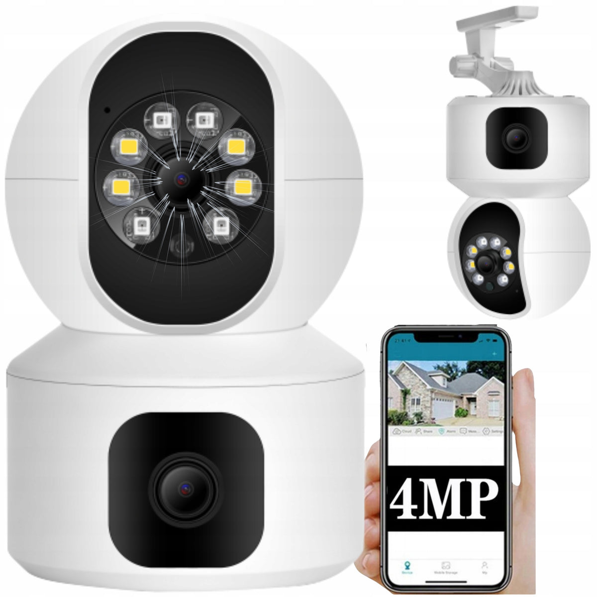 MODERN INDOOR CAMERA 2in1 WIFI 4MP NANNY