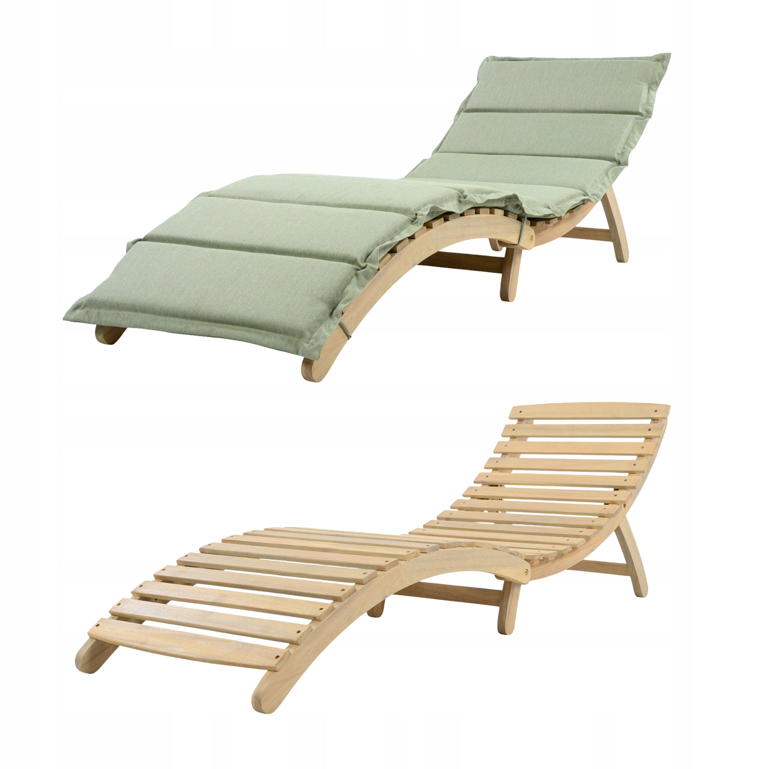 MODERN SUN LOUNGER BEACH CHAIR SWIMMING POOL KASANI ACACIA PREMIUM Manufacturer code OME-LEZ-00001