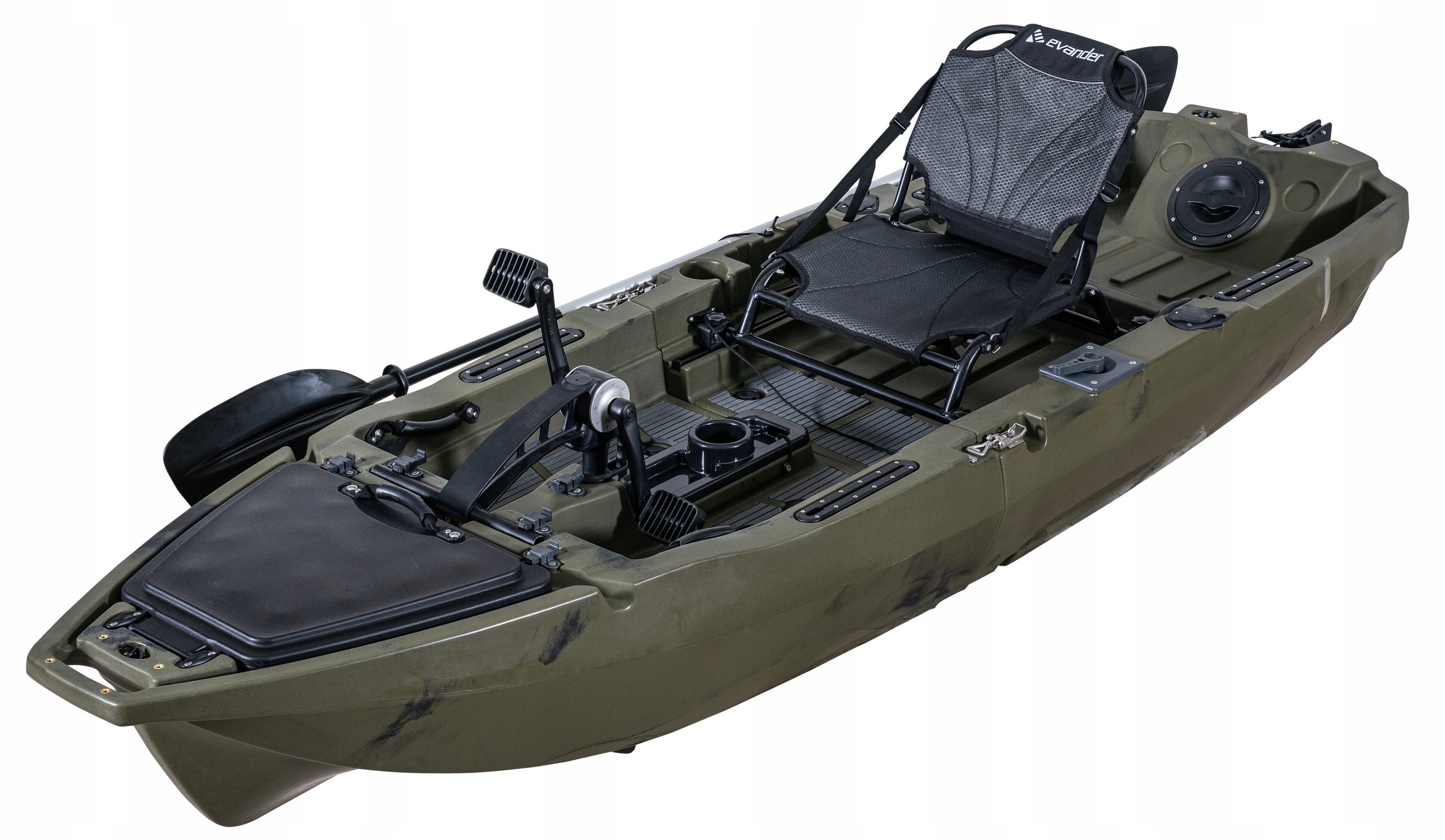 MODULAR FOOT DRIVE FISHING KAYAK 300 CM FOLDING KAYAK 2 MODULES Packaging status original