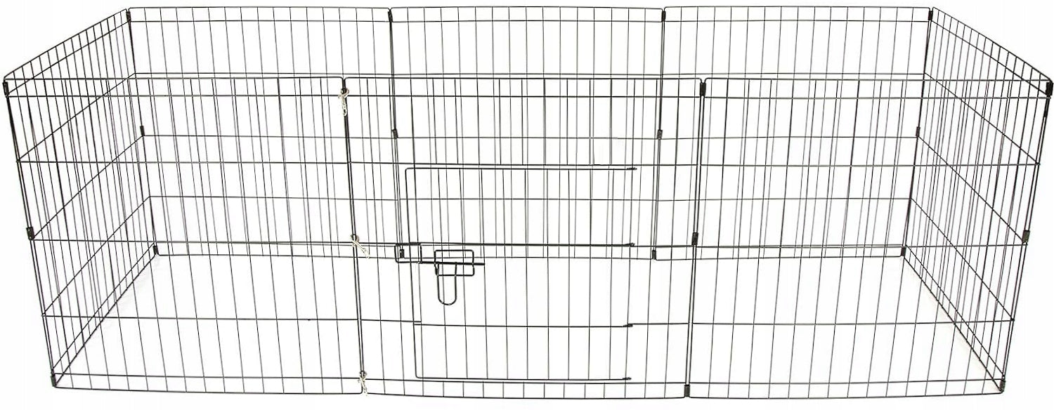 MODULAR PLAYPEN FOLDING ENDOW FOR DOG Animal METAL 160x61x140 cm Kind playpen
