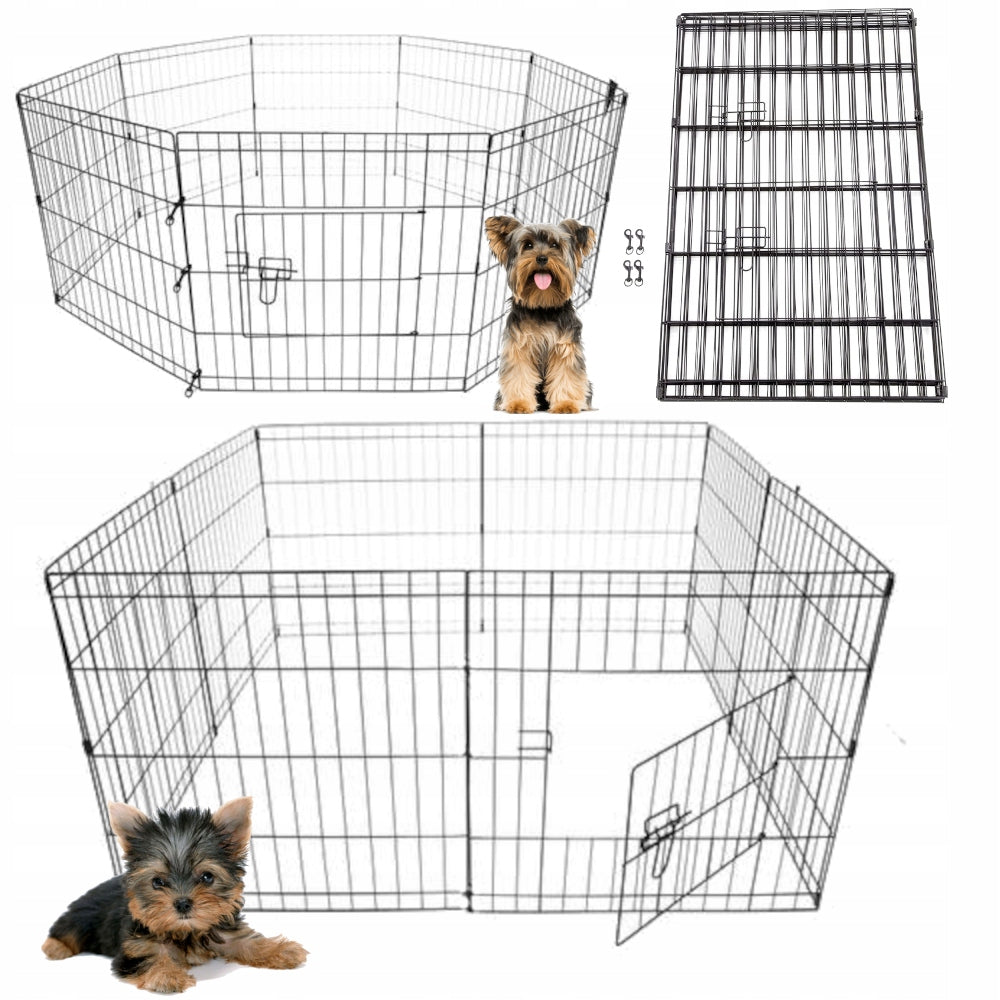MODULAR PLAYPEN FOLDING ENDOW FOR DOG Animal METAL 160x61x140 cm