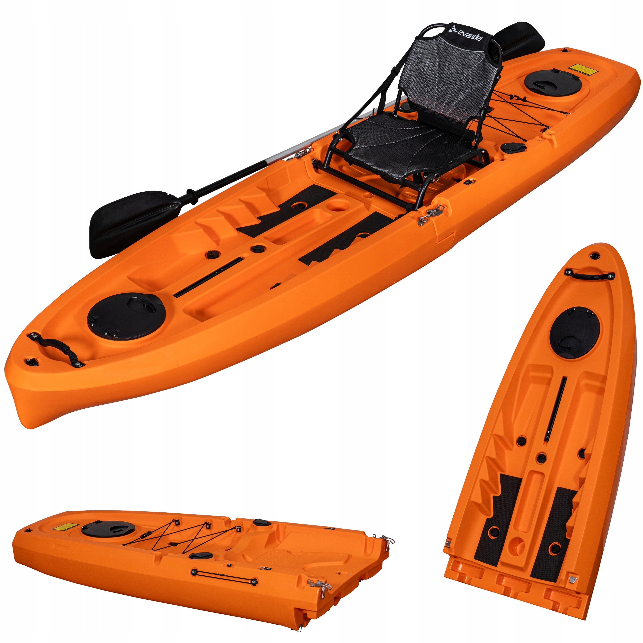 MODULAR RECREATIONAL KAYAK 330CM FOLDING KAYAK 2 MODULES + PADDLE SEAT