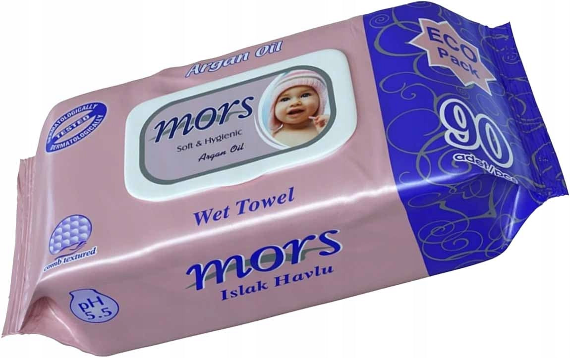 MOISTURIZING WIPES MORS 90 pieces ARGAN