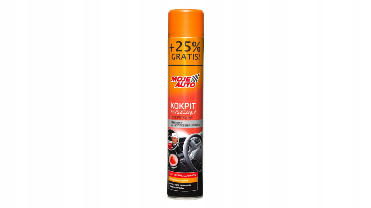 MOJE AUTO - GLOSSY COCKPIT - STRAWBERRY 750ml PROMO Manufacturer's catalog number 19-107
