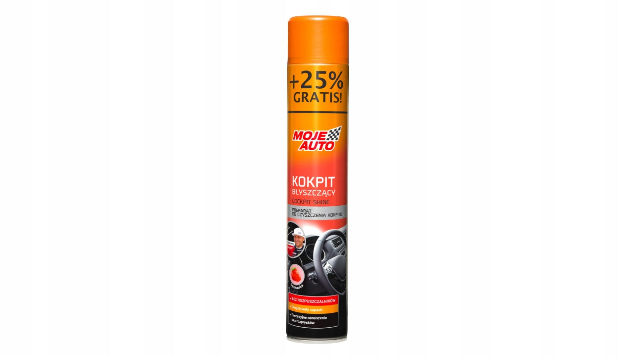 MOJE AUTO - GLOSSY COCKPIT - STRAWBERRY 750ml PROMO Manufacturer's catalog number 19-107