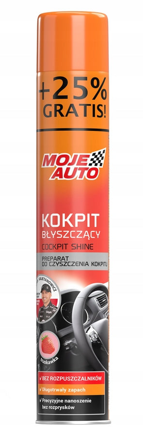 MOJE AUTO - GLOSSY COCKPIT - STRAWBERRY 750ml PROMO