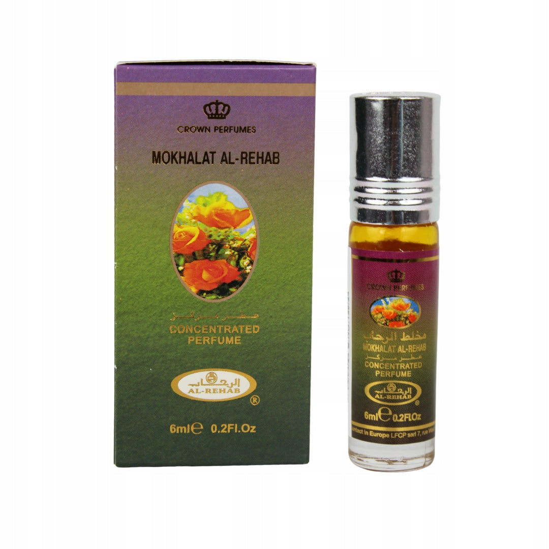 MOKHALAT AL REHAB Perfume in CPO Oil 6 ml | Al Rehab Packaging status original