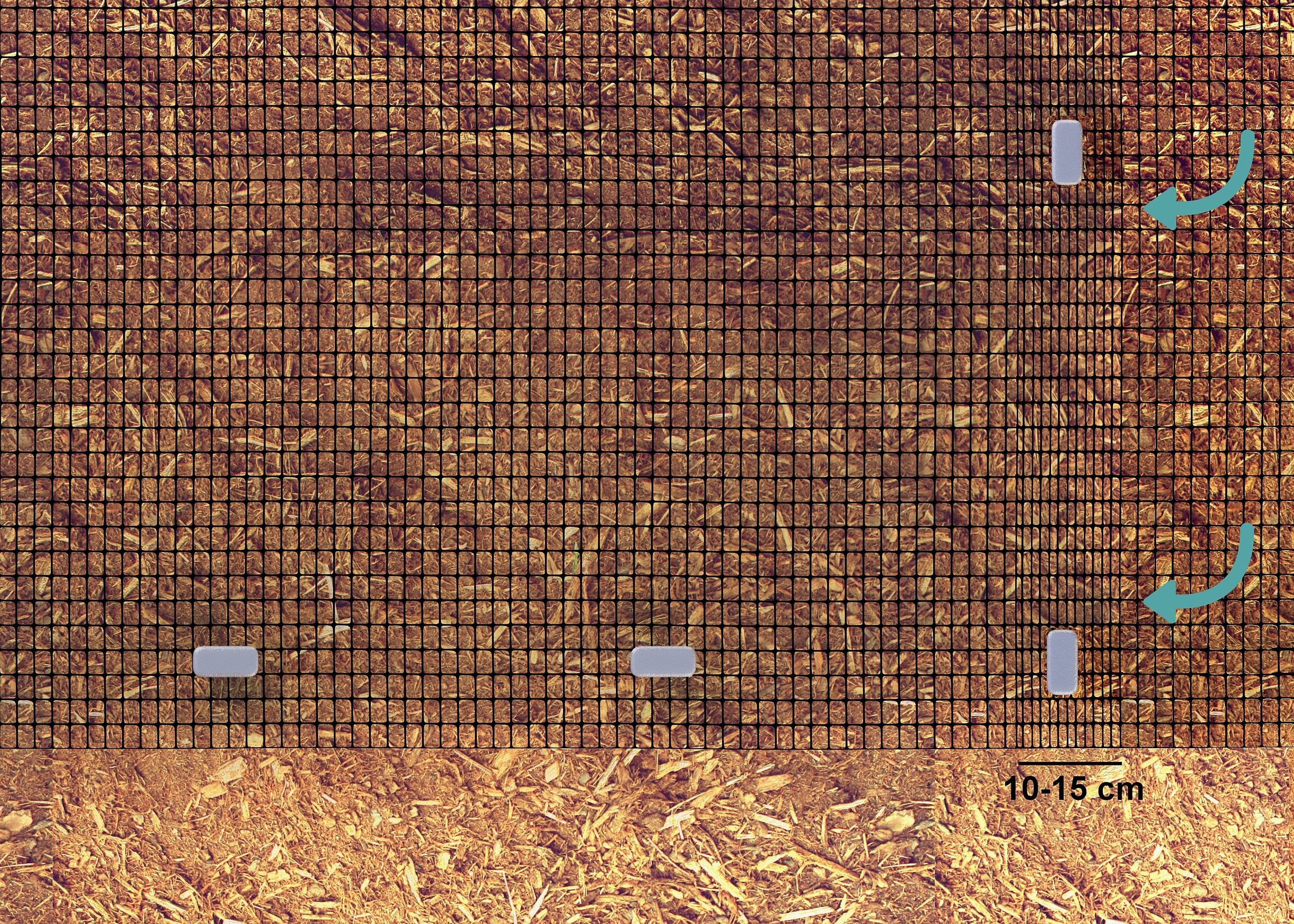 MOLE NET 2x200m POLAND 30g UNDER LAWN AGAINST MOLES VOLES + PEGS EAN (GTIN) 5902838390887
