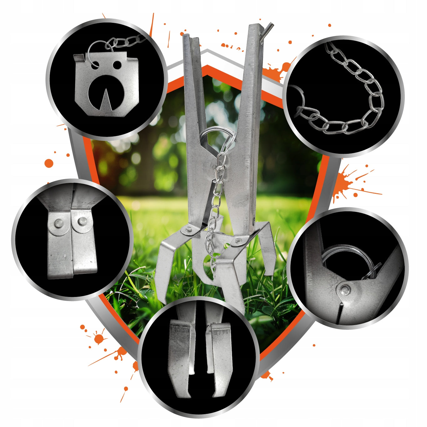 MOLE TRAP 3 Pieces Molefish Molecatcher PROFESSIONAL Metal Guillotine Packaging status original