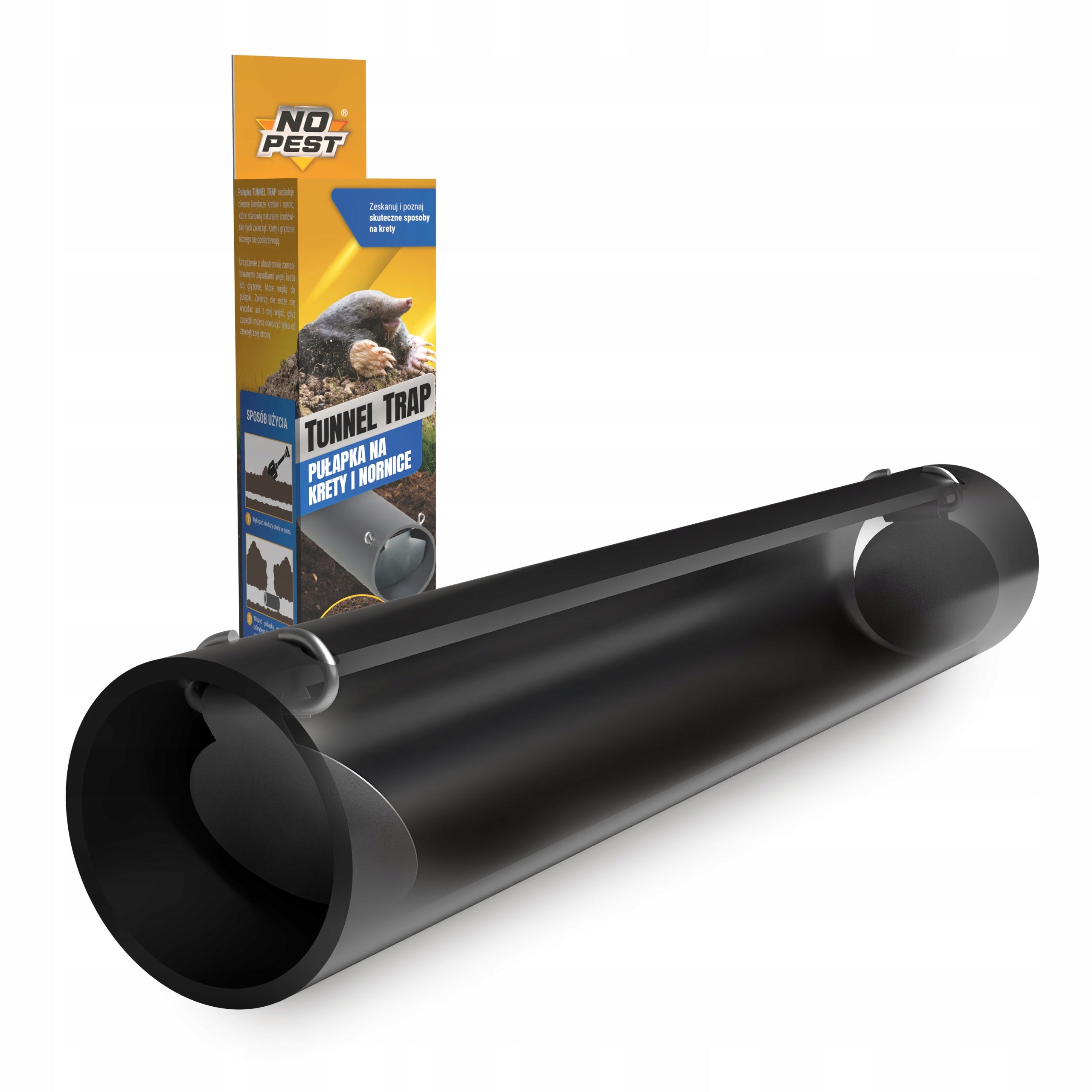 MOLETRAP LIVETRAP TUNNEL TRAP FOR MOLES VOLES RODENTS NO PEST Use Against rodents moles mice rats other