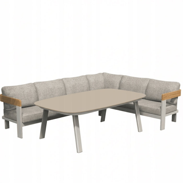 MOLTO GARDEN FURNITURE SET WITH CORNER AND DINNER TABLE