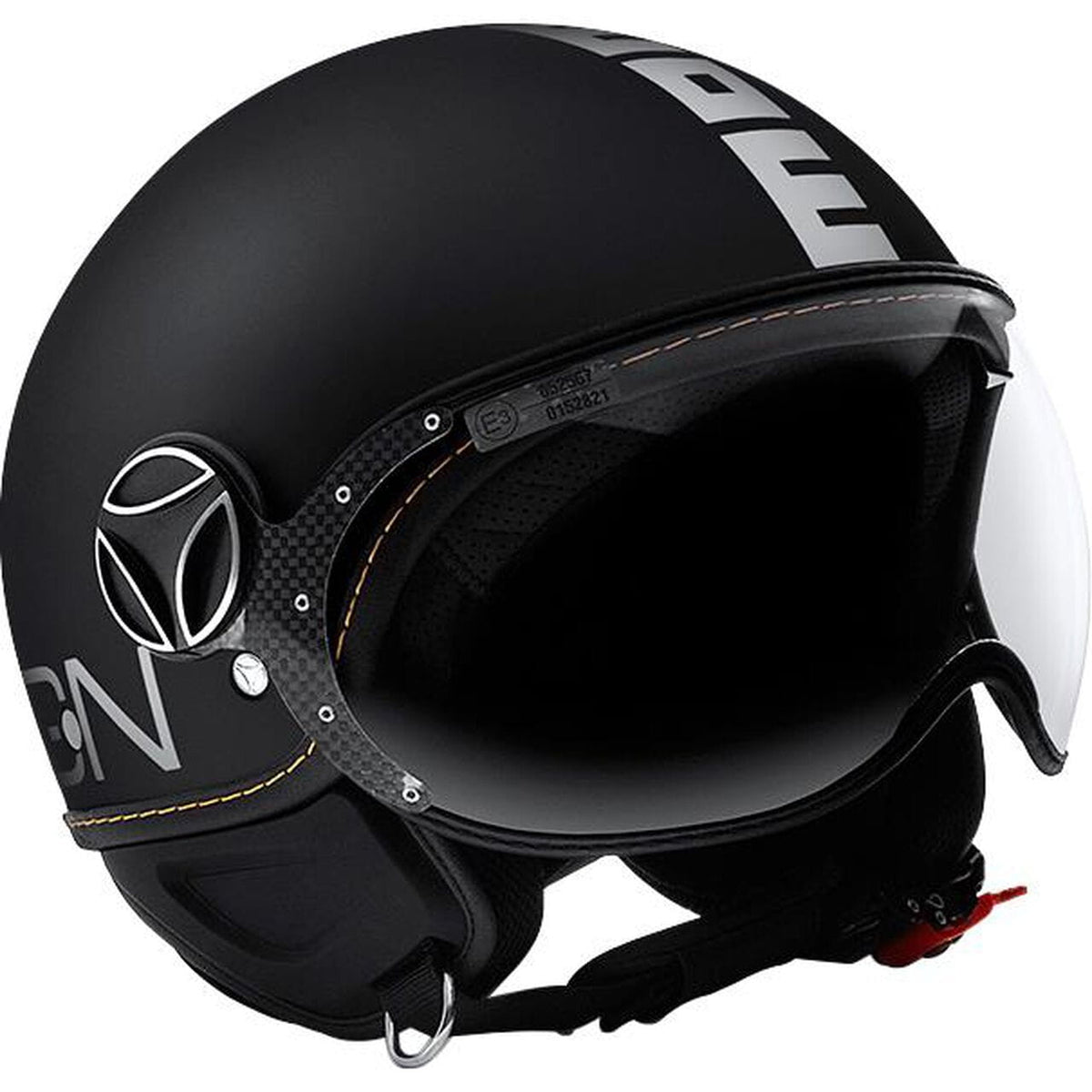MOMO DESIGN Fighter Evo Open Helmet Matt Black/White - XS
