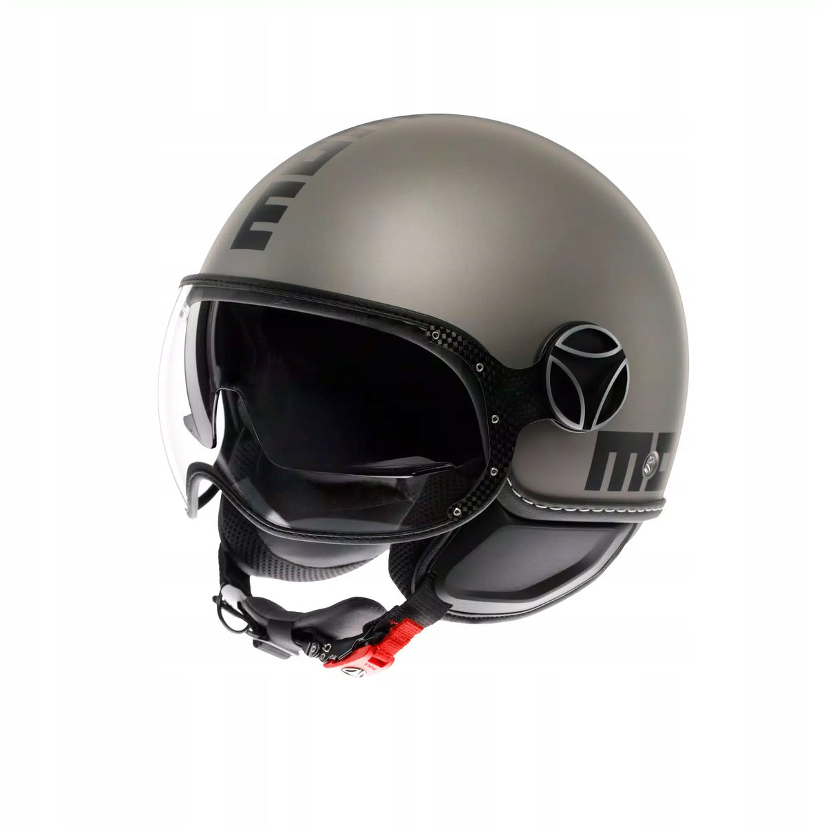 MOMO DESIGN Open Helmet FGTR EVO Matte Titanium/ Black - S