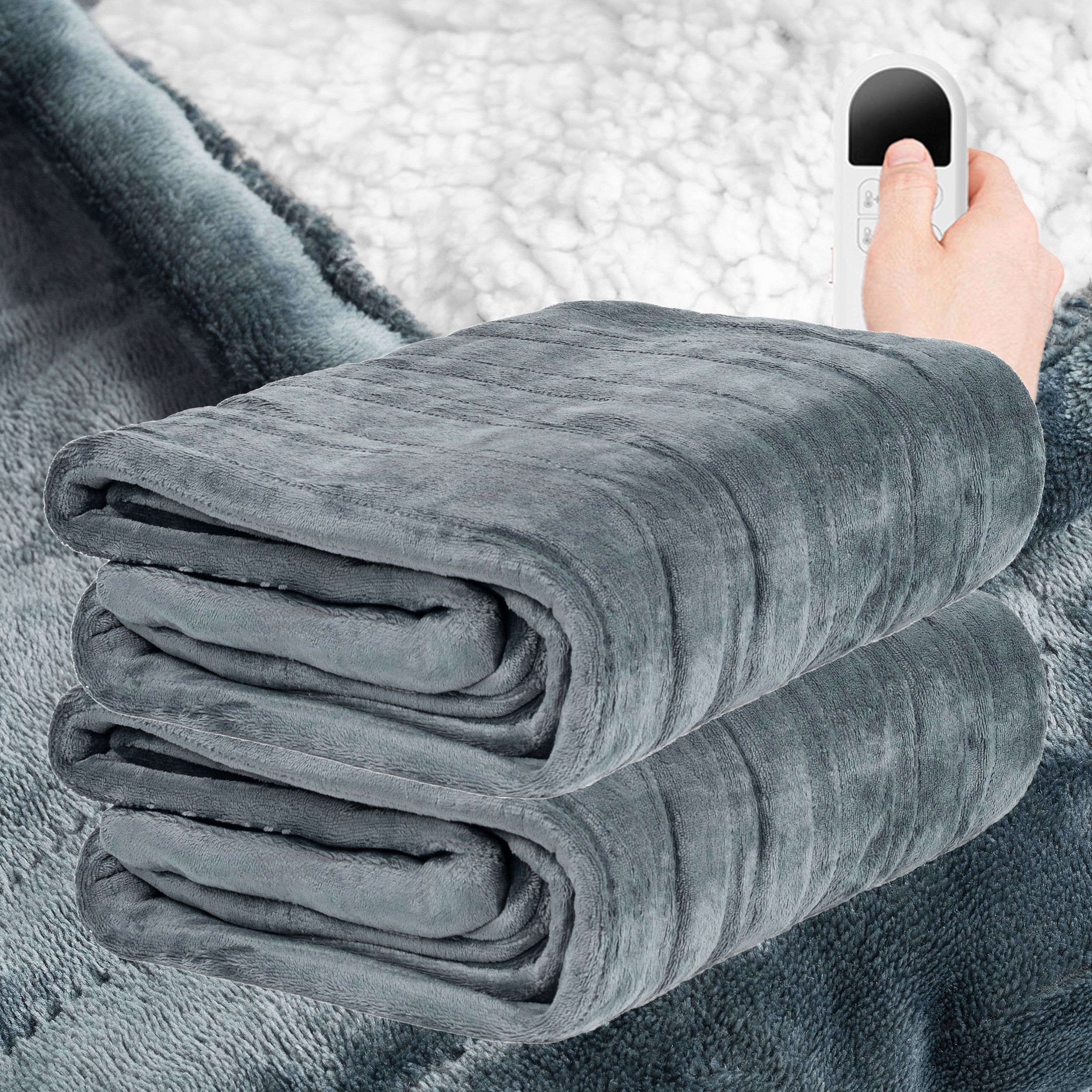 MONAVEA | Double Electric Blanket Large Soft Heated Remote Control 9 Modes