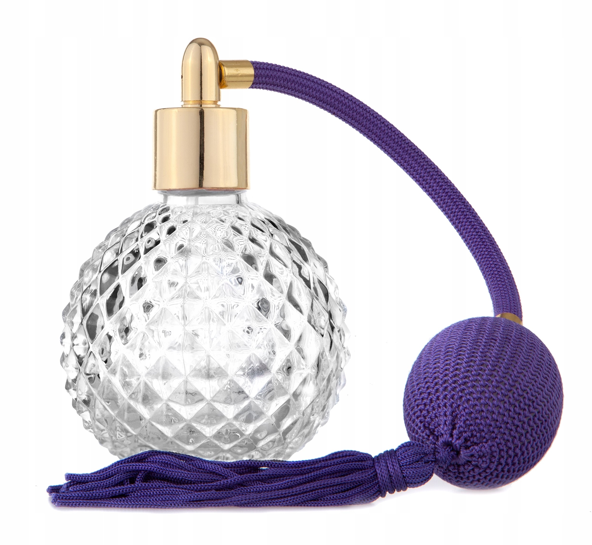 MONIQUE GLASS BOTTLE FOR PERFUME WITH PUMP - 110 ML!