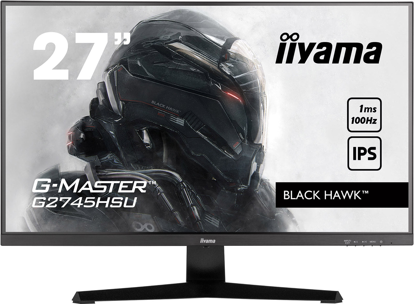 MONITOR 27 iiyama G-Master Black Hawk G2745HSU-B1 2 IPS LED 1ms 100Hz HDMI