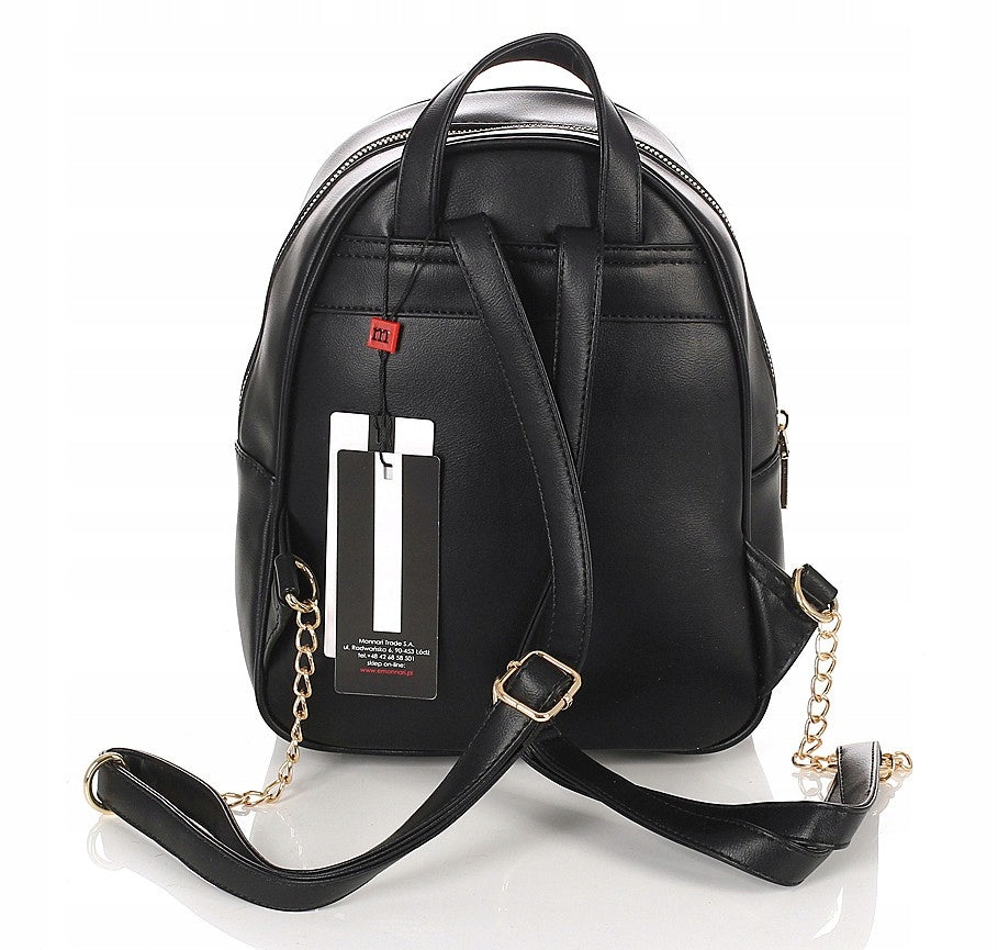 MONNARI Beautiful women's backpack Monnari Gold studs Logo Chains Manufacturer code 2480-020
