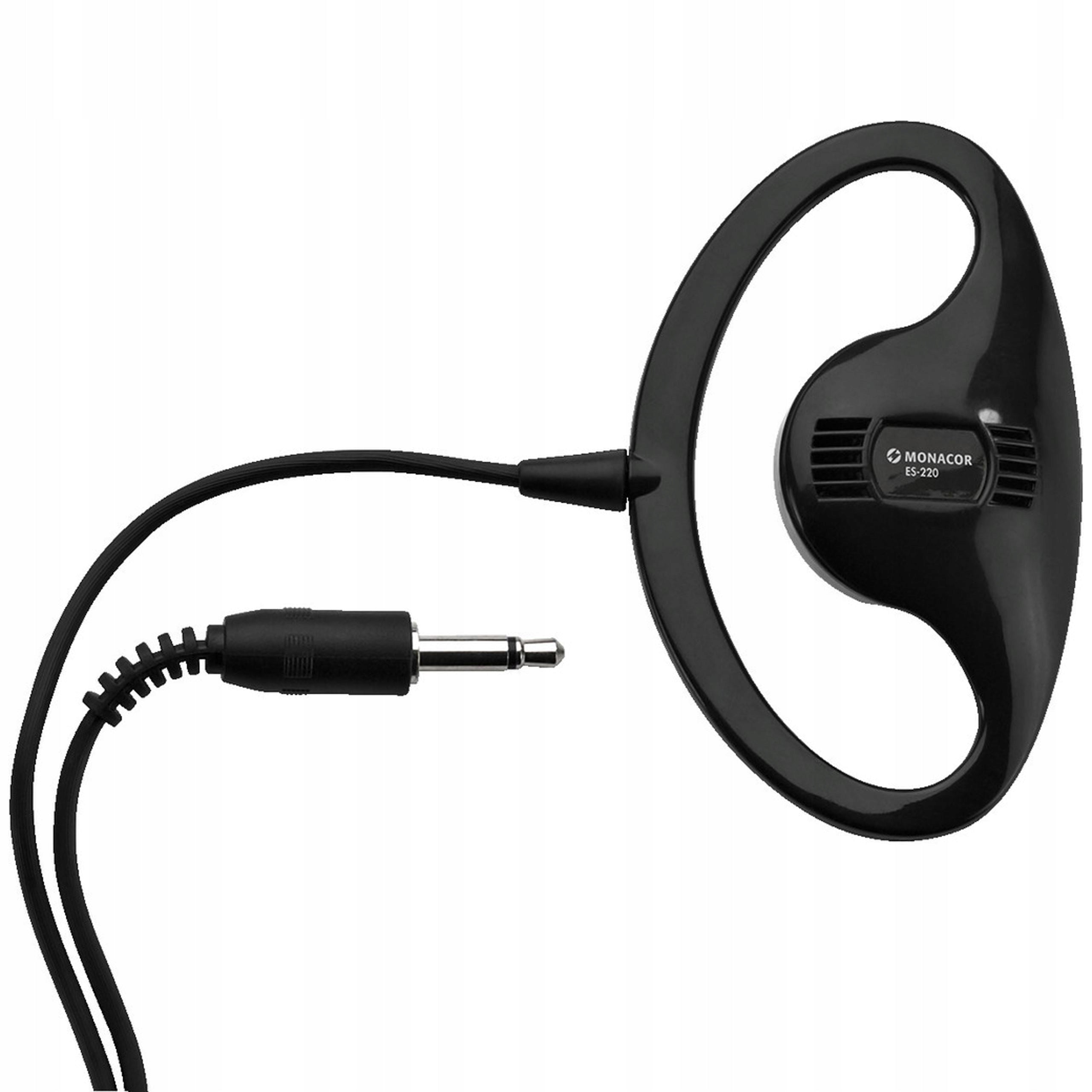 MONO EARBUD MONACOR ES-220 BLACK 3.5mm - ORIGINAL - ON THE SPOT