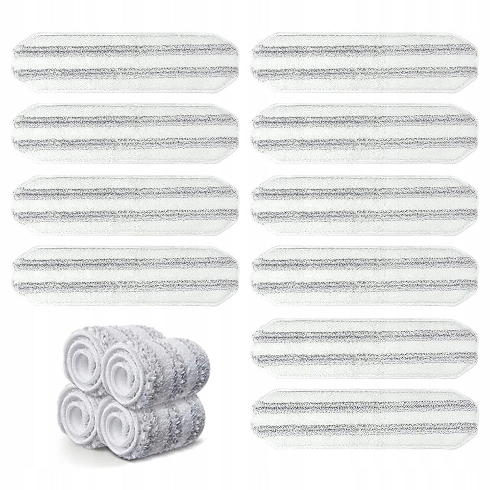 MOP CLOTHS 10 PCS DURABLE ABSORBENT MICROFIBER CLEANING KIT Packaging status original