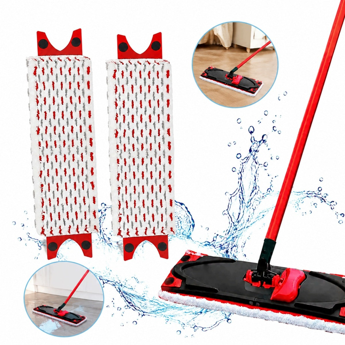 MOP COVER SET OF 3 PIECES REPLACEMENT FOR VILEDA MOP