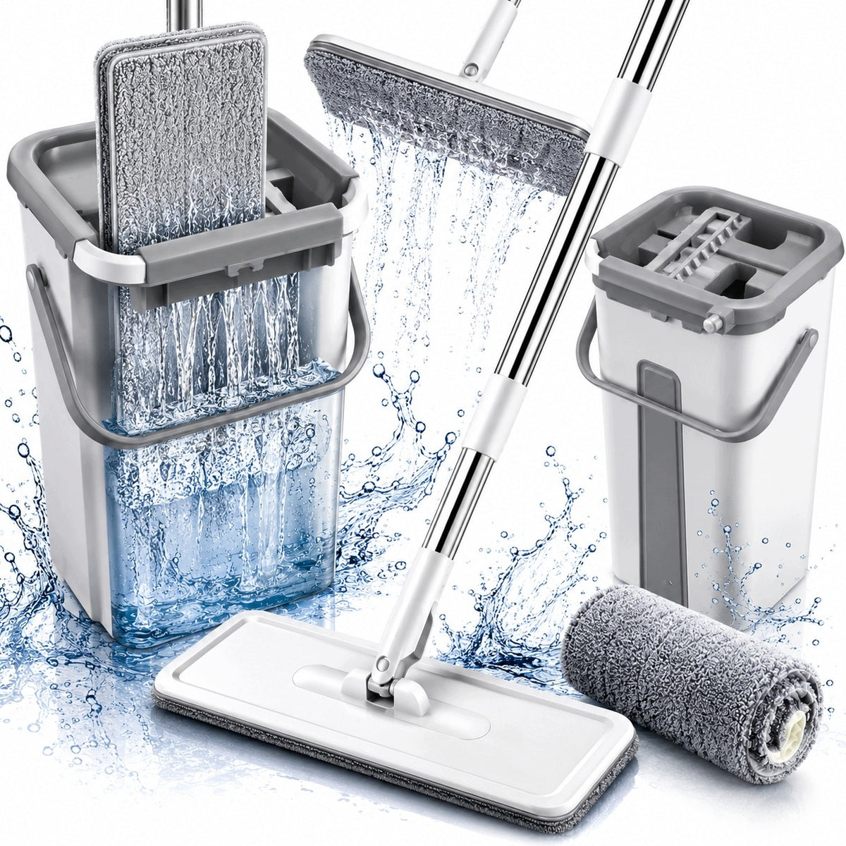 MOP FLAT ROTARY SQUEEZER WITH BUCKET TWO-CHAMBER ULTRAMOP MS106