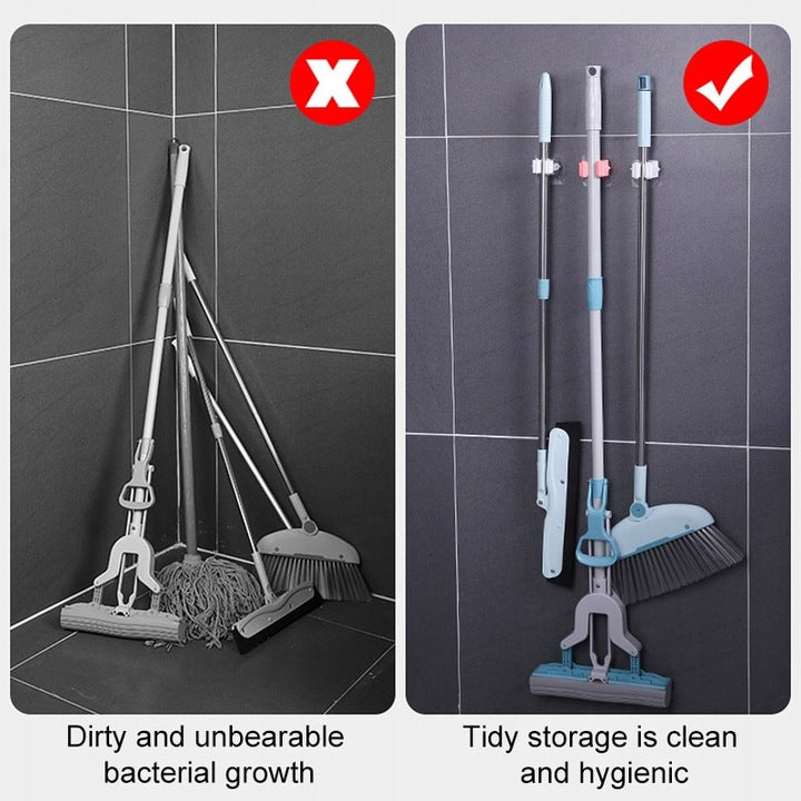 MOP HOLDER BRUSH SELF-ADHESIVE HANGER Number of places to hang 1