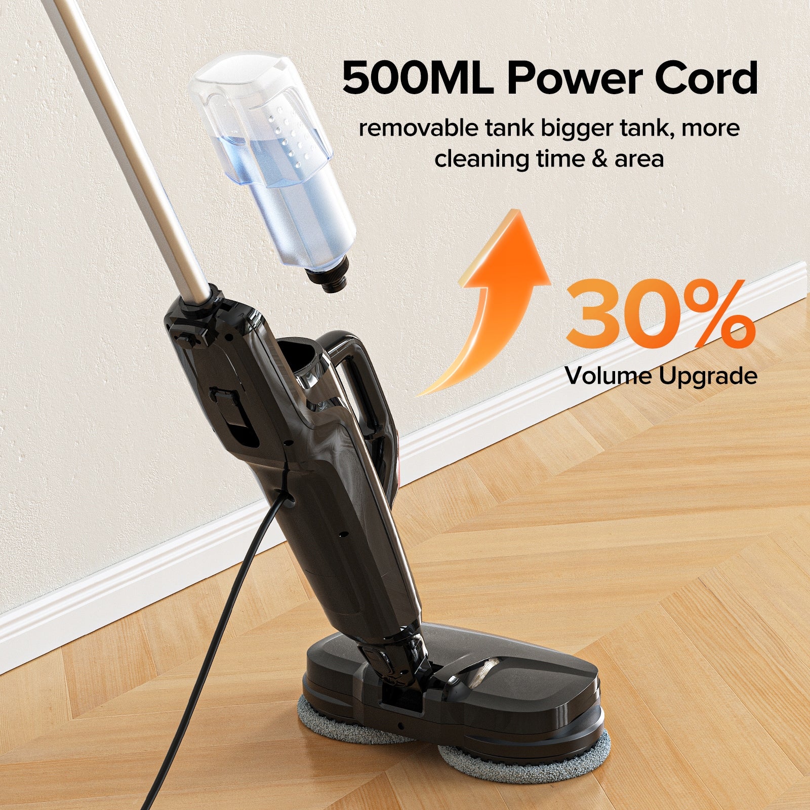 MOP PAROWY WIELOFUNKCYJNY Lubluelu wysoka temperatura 1580W 140 obr min Dominant color black