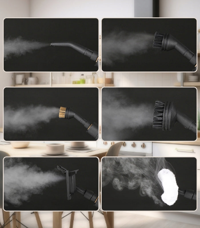 MOP STEAM CLEANER PRESSURE STEAMER 2500W LARGE TANK 1,2L + ACCESSORIES Maximum steam pressure 3 bar