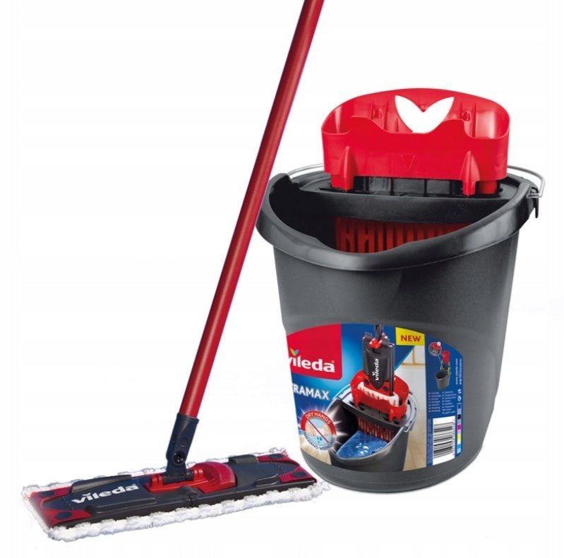 MOP VILEDA ULTRAMAX BOX + 3 CLOTHS FLAT BUCKET SQUEEZED Brand Vileda