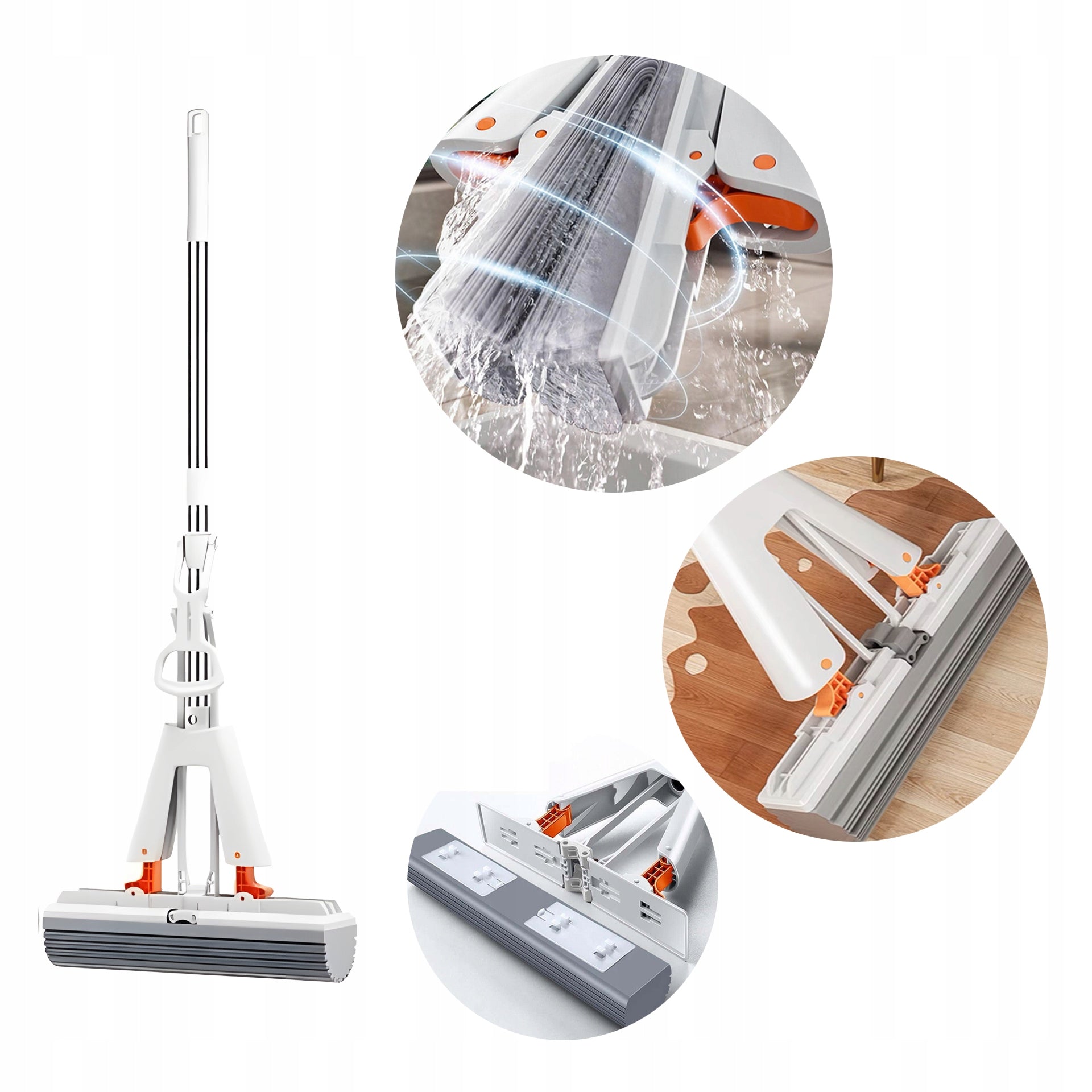 MOP WITH GABKA FOLDED NON-CONTACT AUTOMATIC FOR WASHING THE FLOOR OF PANEL TILES Packaging status original
