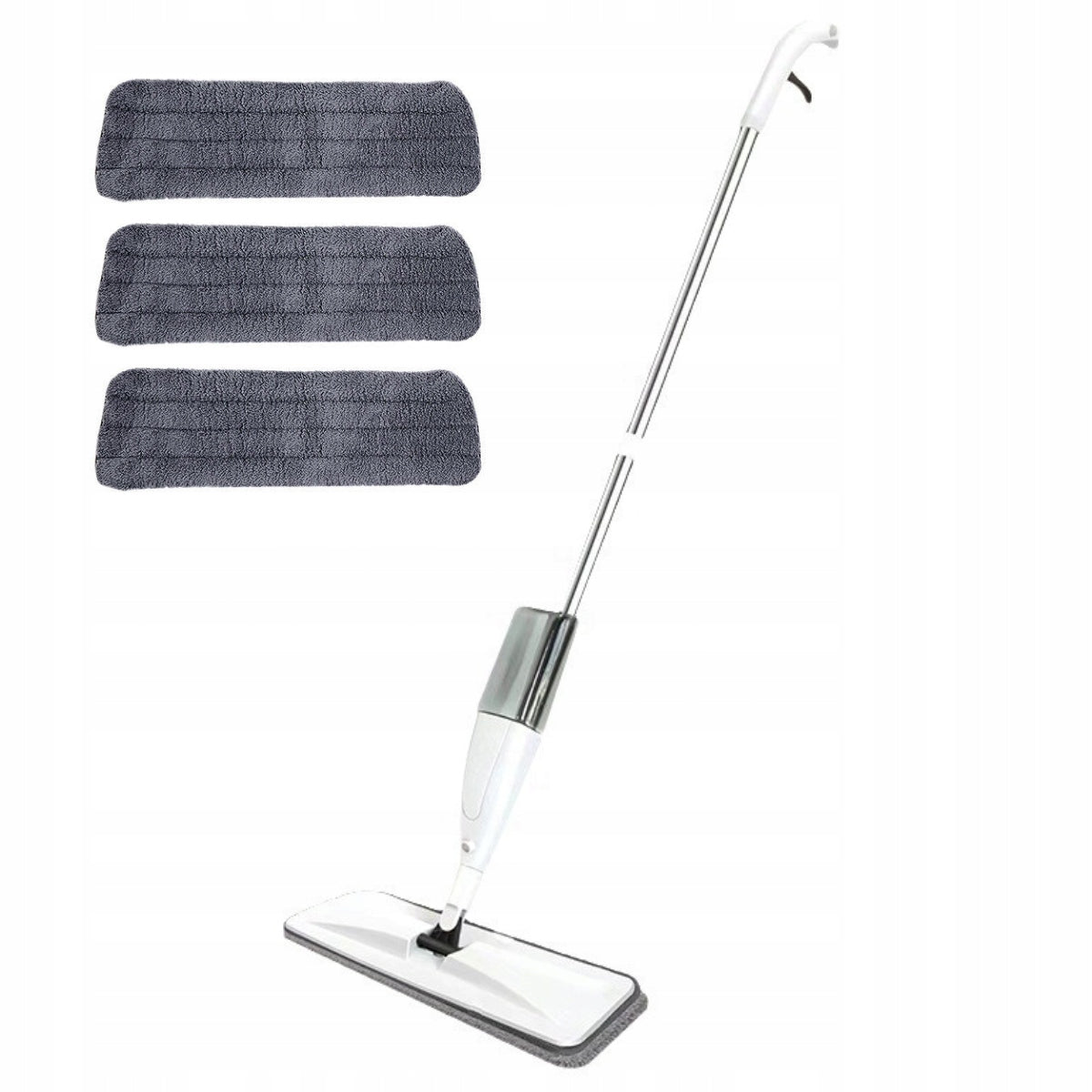 MOP WITH WASHER FLAT FOR FLOOR SPRAY + 3x MICROFIBER OVERLAY CARTRIDGES Packaging status original