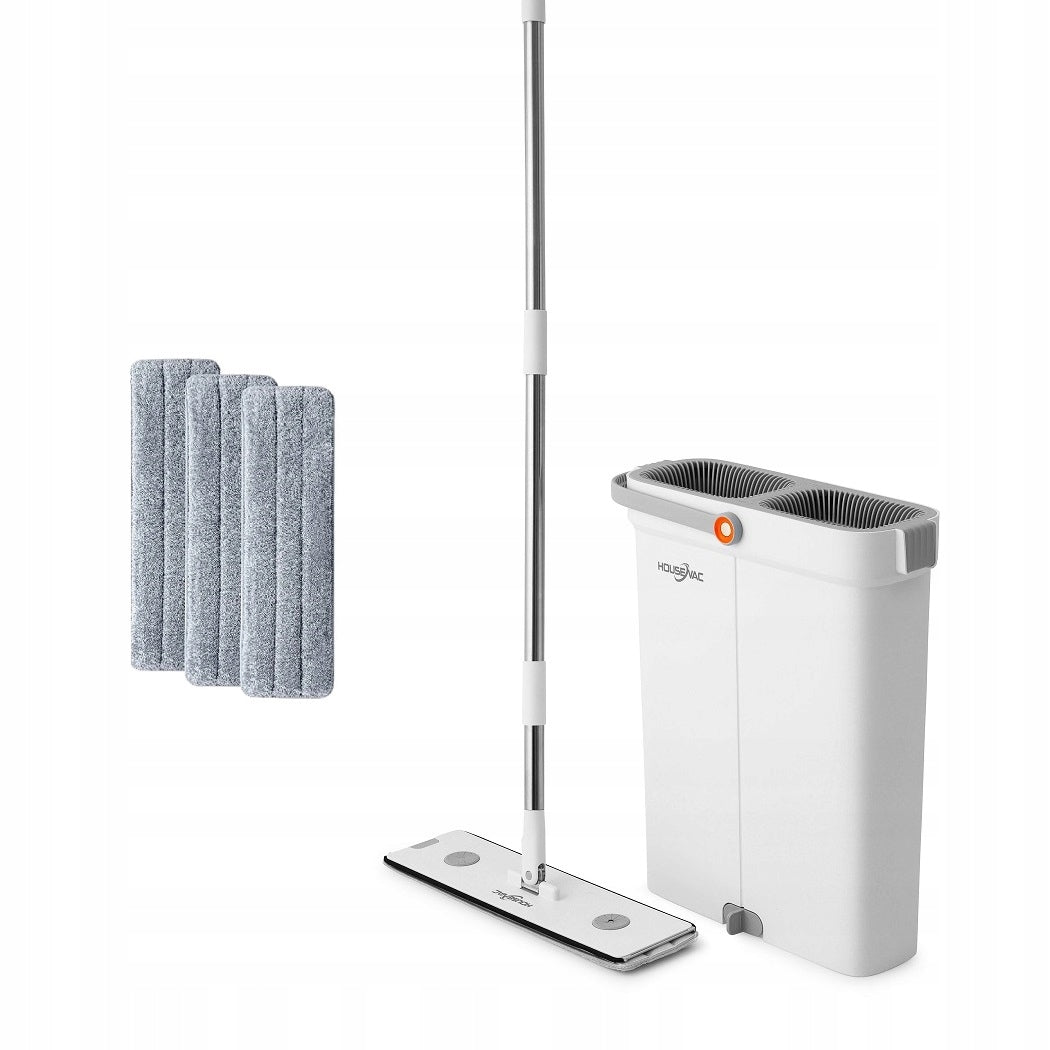 MOP flat 40cm HouseVac two separate chambers 3 x microfiber extra SLIM