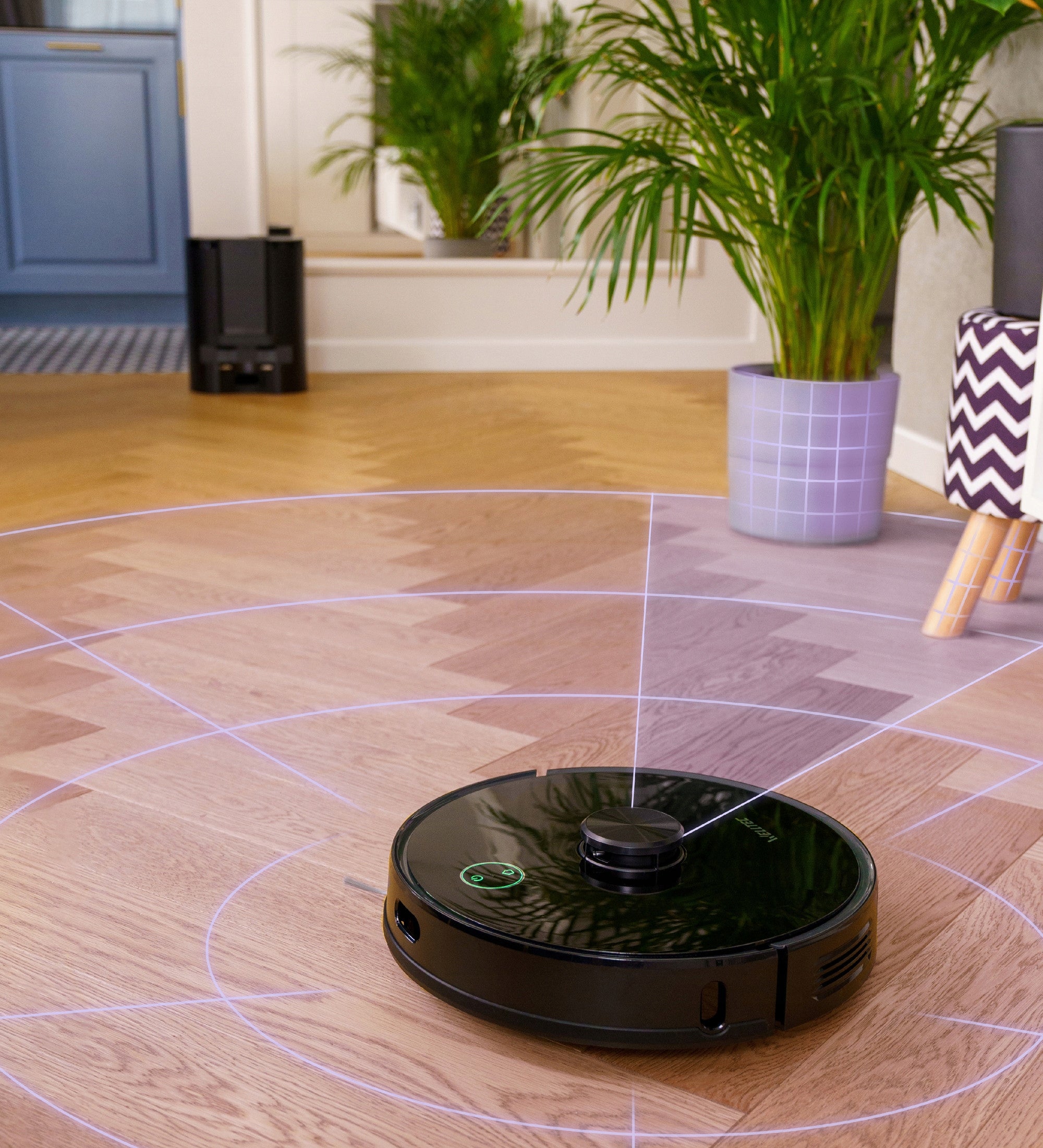 MOPPING ROBOT WELLTEC R8 PRO + SUCTION STATION + ACCESSORIES Dust container volume 0.28 l