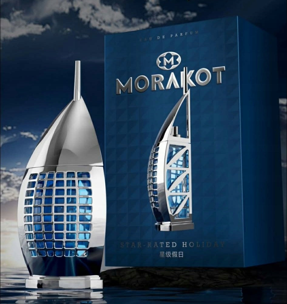 MORAKOT STAR RATES HOLIDAY Men's perfume with a climate of holiday and freedom