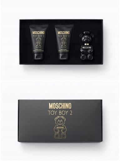 MOSCHINO TOY BOY 2 EDP 5ML+25ML SHOWERGEL+25ML AFTER SHAWE BALM SET Packaging status original
