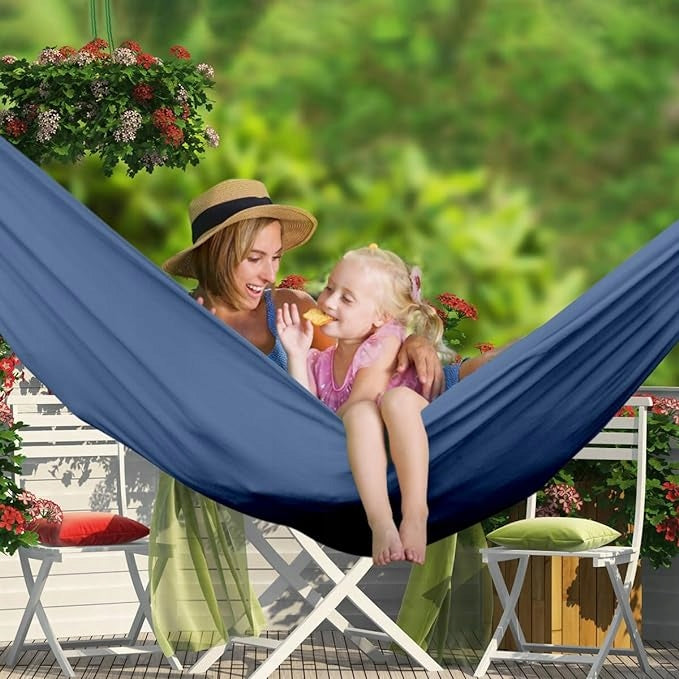 MOSFIATA Hammock Portable Tied Garden Terrace XXL Blue Large Manufacturer code 796391343986