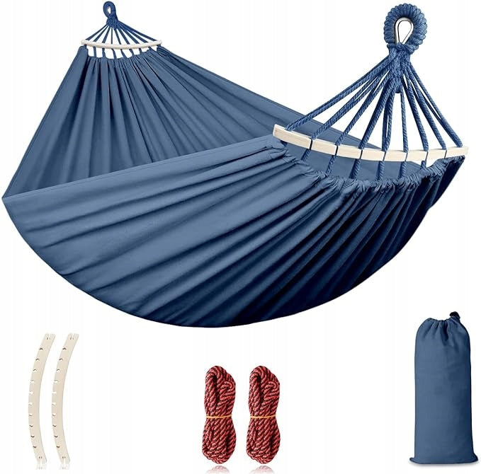 MOSFIATA Hammock Portable Tied Garden Terrace XXL Blue Large